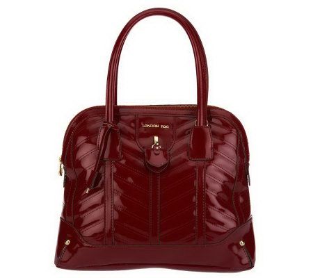 London Fog Lark Dome Satchel with Quilt Detail & Removable Strap - A229113