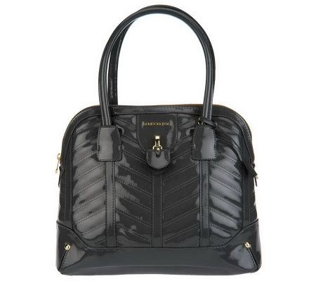 London Fog Lark Dome Satchel with Quilt Detail & Removable Strap - A229113