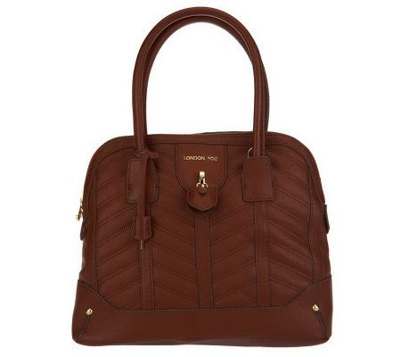 London Fog Lark Dome Satchel with Quilt Detail & Removable Strap - A229113