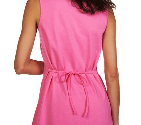 Denim & Co. Regular Crochet Trim Knit Maxi Dress & Shrug