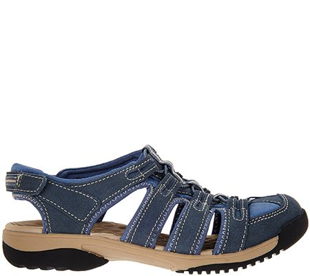 Clarks Privo Vapor Mist Leather Adj. Fisherman Sport Sandals