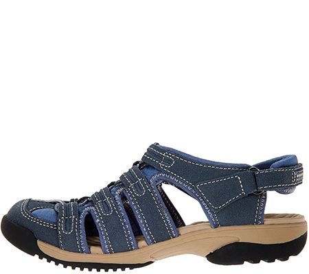 Clarks Privo Vapor Mist Leather Adj. Fisherman Sport Sandals