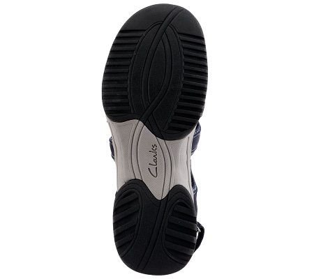 Clarks Privo Vapor Mist Leather Adj. Fisherman Sport Sandals