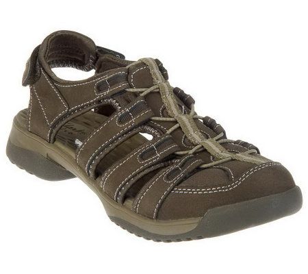 Clarks Privo Vapor Mist Leather Adj. Fisherman Sport Sandals - A231113