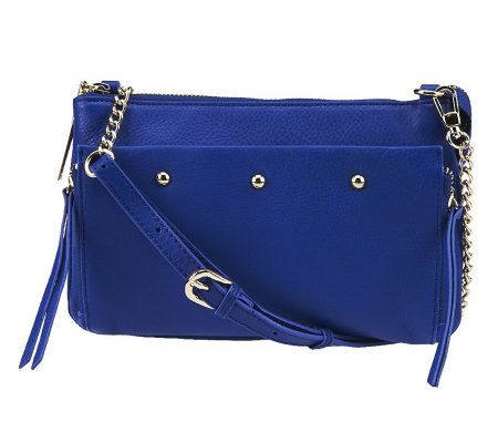 Kelsi Dagger Ayden Pebble Leather Crossbody with Adj. Strap - A232813
