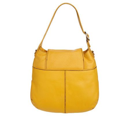 Isaac Mizrahi Live! Rounded Hobo w/ Flap Front