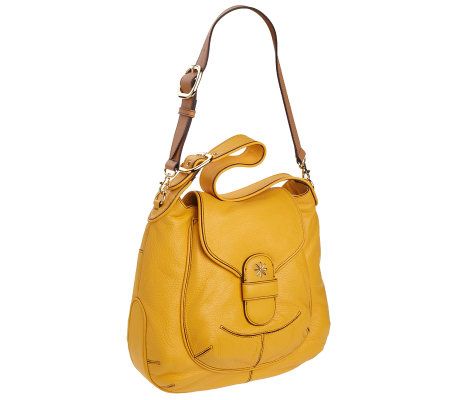 Isaac Mizrahi Live! Rounded Hobo w/ Flap Front