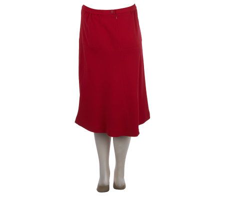 Linea by Louis DellOlio A-line Skirt with Seaming Detail
