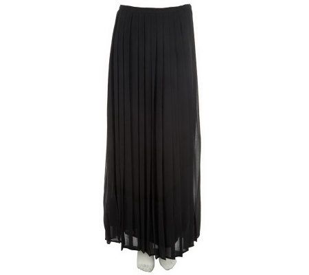 CV by Cynthia Vincent Pleated Chiffon Maxi Skirt - A226614