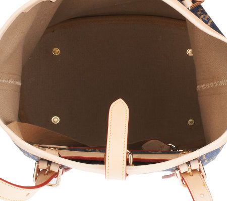 Dooney & Bourke Signature Denim Small Bucket Bag