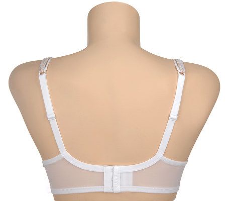 Breezies Set of 2 Lace Overlay Soft Cup Bras with UltimAir