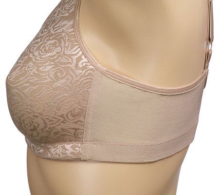 Breezies Set of 2 Wild Rose Lace Seamless Soft Cup Bra