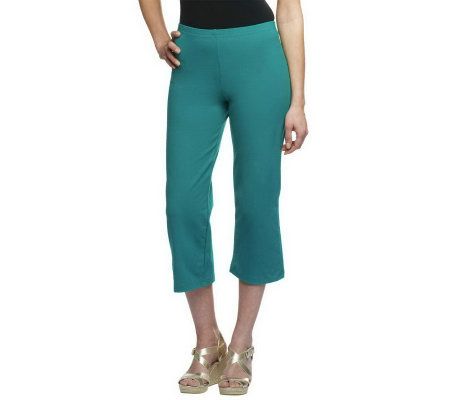 Women with Control Pull-on Knit Crop Pants - A200215