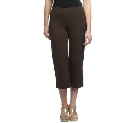Women with Control Pull-on Knit Crop Pants - A200215