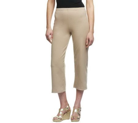 Women with Control Pull-on Knit Crop Pants - A200215