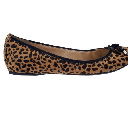 Isaac Mizrahi Live! Leopard Print Flats