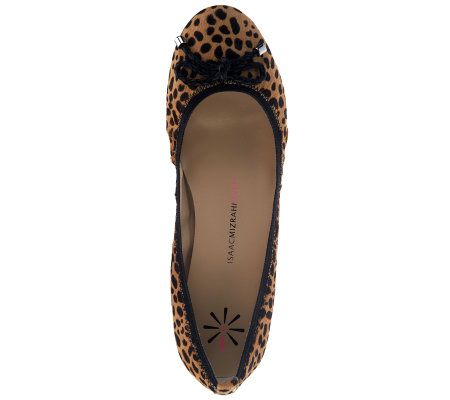 Isaac Mizrahi Live! Leopard Print Flats