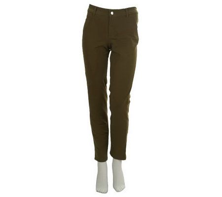 Women with Control Slash Pocket Fly Front Tall Jeggings - A227115
