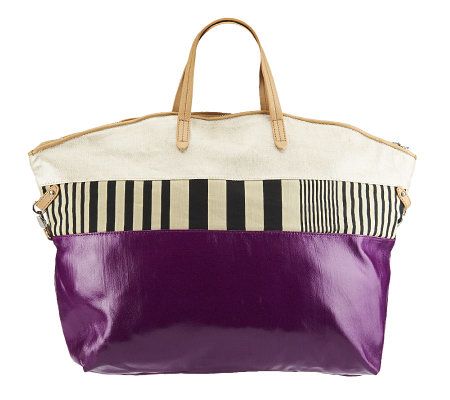 Kelsi Dagger Calloway Coated Canvas Dome Tote with Convt. Straps