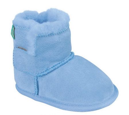 Lamo Sheepskin-lined Leather Baby Boots - A204516