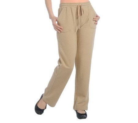Isaac Mizrahi Live! French Terry Drawstring Pull-on Pants - A213116