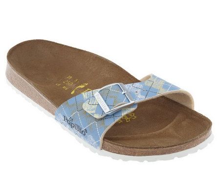 Papillio Argyle Print Single Band Adjustable Sandals