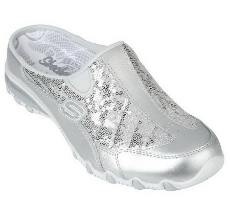 Skechers Sequin Open Back Bubble Outsole Mules - A213816
