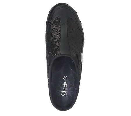 Skechers Sequin Open Back Bubble Outsole Mules
