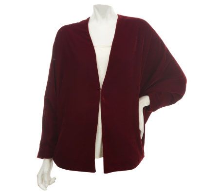Nicole Richie Collection Velvet Batwing Sleeve Jacket - A228716