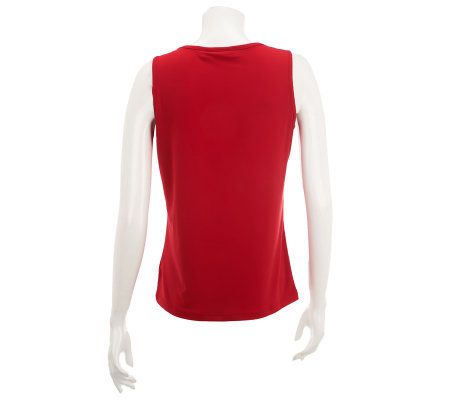 Quacker Factory DreamKnit Sleeveless Solid Shell