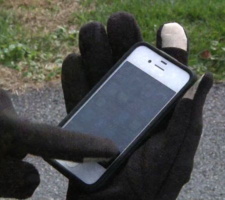 Slim Fit Microfleece Touch Screen Gloves by HotHeadz