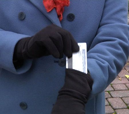 Slim Fit Microfleece Touch Screen Gloves by HotHeadz