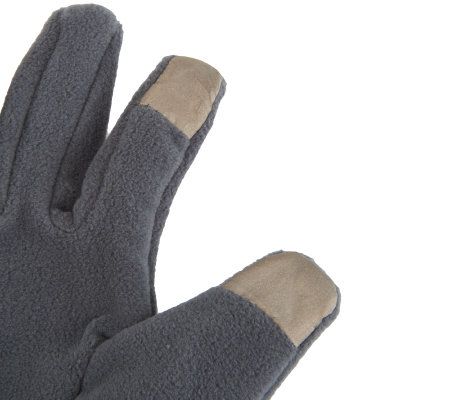 Slim Fit Microfleece Touch Screen Gloves by HotHeadz