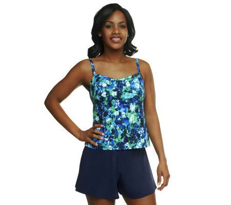 Fit 4 U Ds & Es Monet Tankini with Skortini - A231116