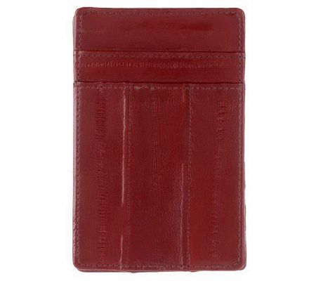 Lee Sands Mens Eelskin Credit Card Holder - A323916