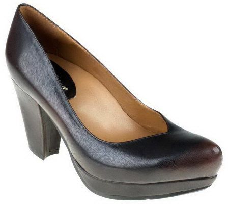 Earthies Tarnow Leather Platform Pumps - A325916