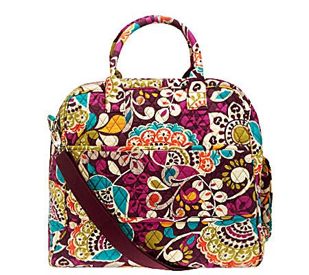 Vera Bradley Signature Print Travel Bag & Slim Cosmetic Case