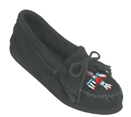 Minnetonka Womens Thunderbird Crepe Sole Moccasins - A208117