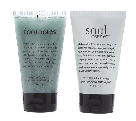 philosophy exfoliating & moisturizing foot-care duo - A217517