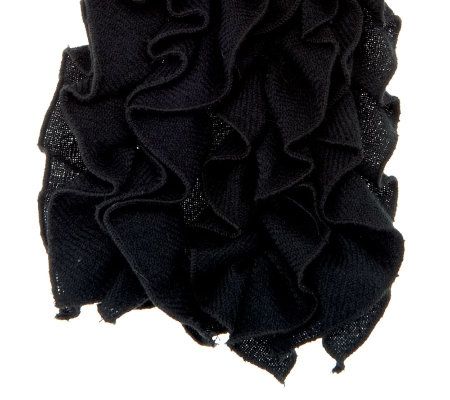 Dennis Basso Knit Ruffle 77 Long Scarf