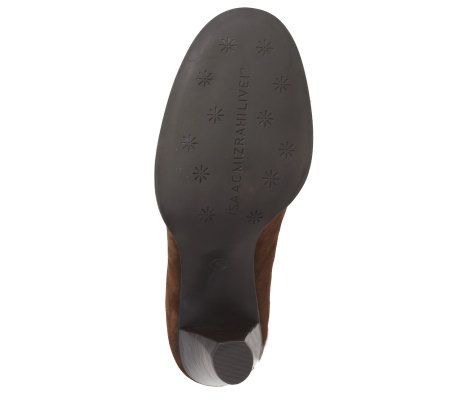 Isaac Mizrahi Live! Suede Leather Lace Up Booties