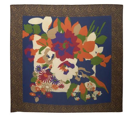 Joan  Rivers Leopard in the Garden Scarf