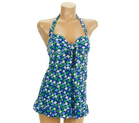 Fit 4 U Hips Rock N Roll Retro Flip Swimdress - A220917