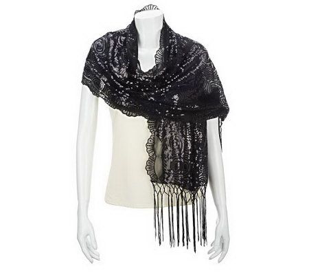 Kirks Folly Fairy Romance Sequin Shawl - A227717