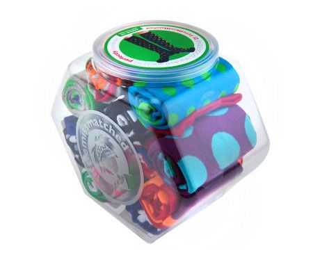 little missmatched Marvelous Dots 12-pack Jar of Knee High Socks - A228517