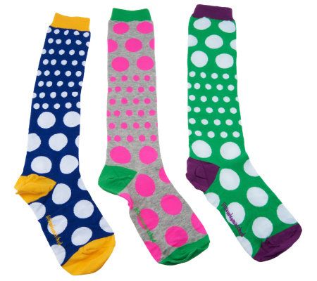 little missmatched Marvelous Dots 12-pack Jar of Knee High Socks