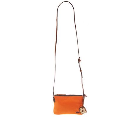 Dooney & Bourke Nylon Crossbody Pouchette with Hanging Logo