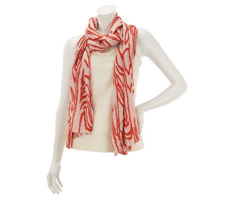 Susan Graver Printed Oblong Scarf - A230817