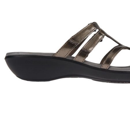 Clarks Privo Sonar Pilot Patent Adj. Strap Slide Sandals