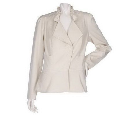 As Is Davies by Erica Davies Stretch Poplin Jacket - A232917